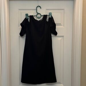 Loft open shoulder Black Dress